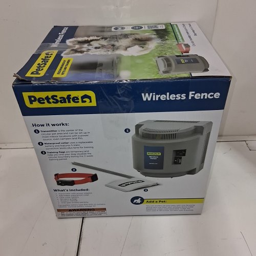 PETSAFE WIRELESS FENCE PET CONTAINMENT SYSTEM, COVERS UP TO 1/2 ACRE FOR DOGS OVER 3.6 KG, WATERPROOF RECEIVER WITH TONE / STATIC STIMULATION (MODEL: PIF-300) image 7