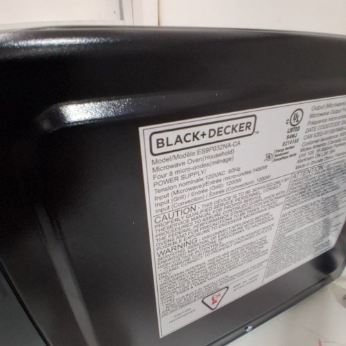 BLACK+DECKER MICROWAVE OVEN - 0.9 CU. FT, 900W, 120 V - STAINLESS STEEL (MODEL: ES9P032NA-CA) image 6