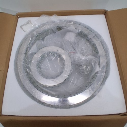 FINKTONGLAN DIMMABLE FLUSH MOUNT 2-RING MODERN CRYSTAL CHANDELIER WITH REMOTE CONTROL - 15.7" - MIRROR/CLEAR CRYSTAL image 2