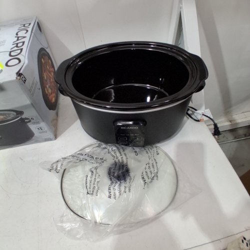 RICARDO PROGRAMMABLE DIGITAL SLOW COOKER - 6L, 120V, 320W - BLACK - (MODEL: 063458) image 5