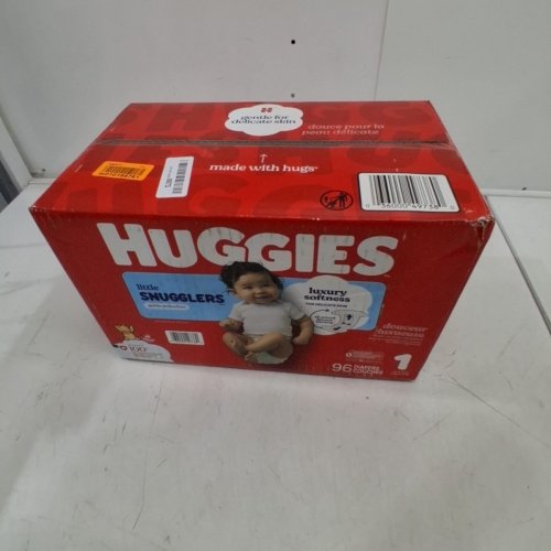 96PK HUGGIES LITTLE SNUGGLERS DISPOSABLE GENTLE SKIN PROTECTION BABY DIAPERS - SIZE 1 - DISNEY WINNIE THE POOH image 2