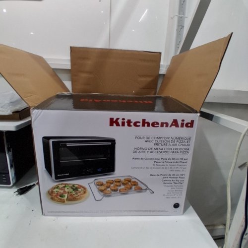 KITCHENAID DIGITAL COUNTERTOP OVEN WITH PIZZA AND AIR FRY COOKING - 1800W - BLACK - (MDOEL: KCO128BM) image 5