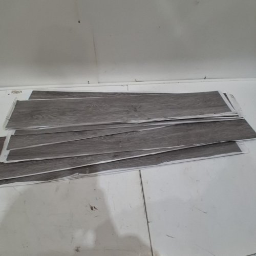 36PK 3DART PEEL AND STICK WATER RESISTANT LUXURY VINYL PLANK FLOORING - 6" X 36" - LIGHT GREY image 2