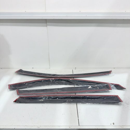 4PC OUT CHANNEL WINDOW VISORS - FITS 2014-2020 NISSAN ROGUE - BLACK (MODEL: 813102) image 3