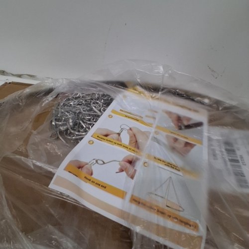 METALLIC CEILING DRAPES HANGING KIT - 24" - SILVER image 3