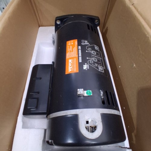 VEVOR POOL PUMP MOTOR - 2HP, 60HZ, 230V - BLACK (MODEL: HM16085ECB) image 3