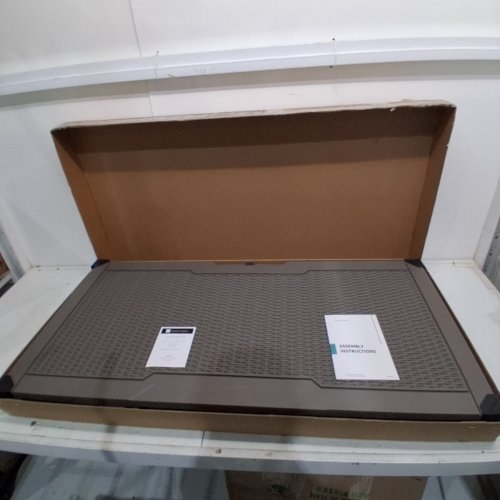 YITAHOME RESIN STORAGE DECK BOX FOR PATIO FURNITURE - 80GAL -GREY (MODEL: FTPLDB-0220) image 3