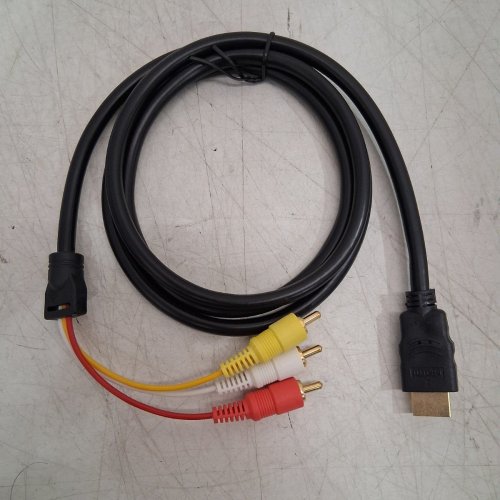 AV TO RCA CORD FOR PLAYSTATION 2 & 3 - 6FT - BLACK image 3