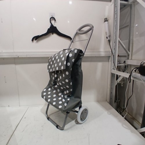 BIOS LIVING ROLLING SHOPPING CART - GREY/POLKA DOTS image 2