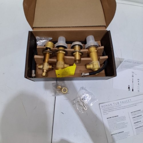 SIGNATURE HARDWARE ROMAN TUB FAUCET HAND SHOWER ROUGH-IN KIT- 4-HOLE (MODEL: SH674164) image 2