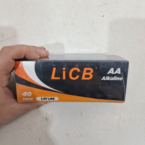 40PK LICB 1.5 V LR6 ALKALINE AA BATTERIES - ORANGE/BLACK/WHITE image 3