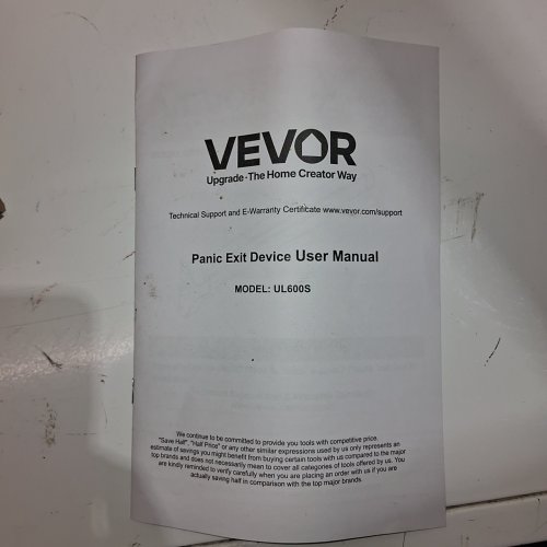 VEVOR PANIC EXIT DEVICE, PUSH BAR WITH EXTERIOR LEVER image 5