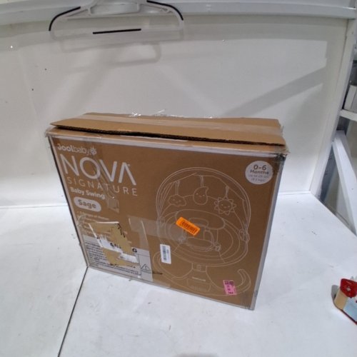 JOOL BABY NOVA5 POINT HARNESS BABY SWING BLUETOOTH SPEAKER REMOVABLE CANOPY TEN PRESET MELODIES USB CONNECTIVITY - 0-6M - 20LB CAP - SAGE (MODEL: NOVA-GRY) image 5