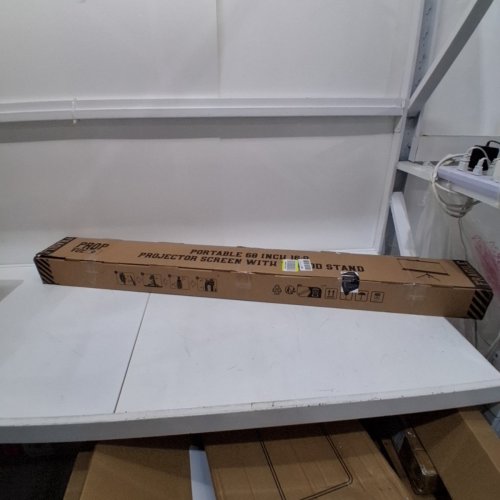 PROPVUE PROJECTOR SCREEN WITH ADJUSTABLE TRIPOD STAND - 60" - 16:9 ASPECT RATIO - BLACK/WHITE image 4