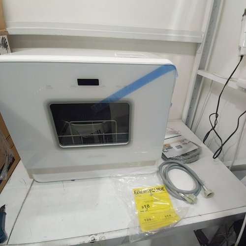 AIRMSEN 5 SETTING PORTABLE COUNTERTOP ULTRA-SLIM DISHWASHER - 5L - 21.6" X 14.2" X 19.6" - WHITE - (MODEL: ZMW-DUHA01) image 3