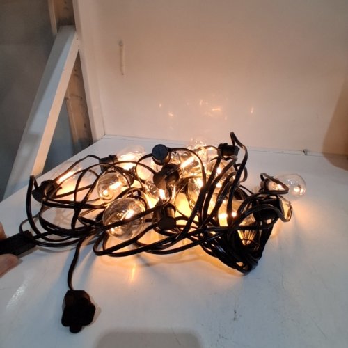TORKASE LIGHTING OUTDOOR SHATTERPROOF STRING LIGHTS WITH REPLACEMENT BULB - 50FT - WARM WHITE image 2