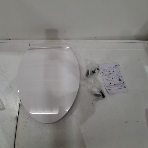 AMERICAN STANDARD ELONGATED CONTEMPORARY SLOW-CLOSE EASY LIFT-OFF TOILET SEAT - FOR VORMAX® CLEANCURVE® STYLE RIMS - 18" - WHITE - (MODEL: 5055A65C.020) image 2