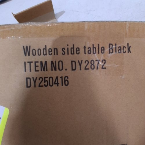 WOODEN SIDE TABLE - 15.75" X 11.81" X 23.62" - BLACK (ITEM: DY2872) image 2