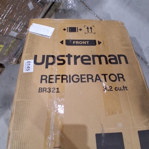UPSTREMAN SINGLE DOOR MINI FRIDGE WITH FREEZER AND MINI ICE TRAY - 3.2 CU. FT. - BLACK (MODEL: BR321) image 2