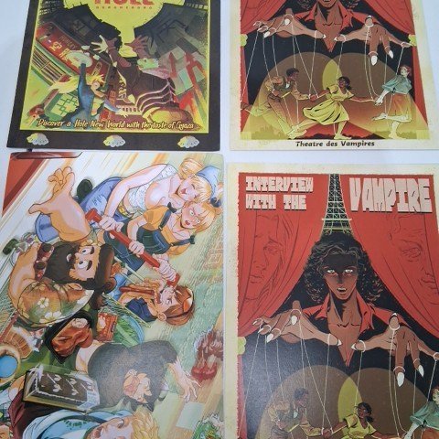 8PK ASSORTED COMIC ART PRINT POP CULTURE POSTERS - 12" X 8" - ASSORTED COLORS image 3