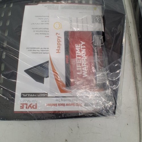 2PK PYLE 2U SERVER RACK SHELF MOUNTING TRAY - 17.6" X 14.7" - BLACK (MODEL: PLRSTN22U) image 2