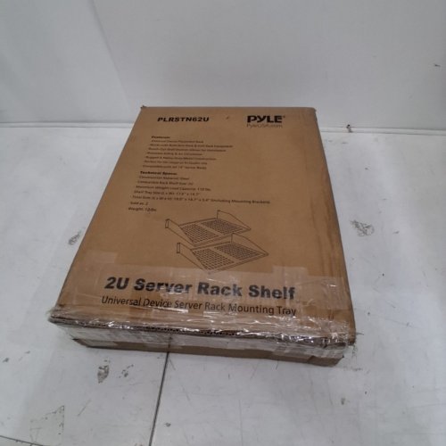 2PK PYLE 2U SERVER RACK SHELF MOUNTING TRAY - 17.6" X 14.7" - BLACK (MODEL: PLRSTN22U) image 5