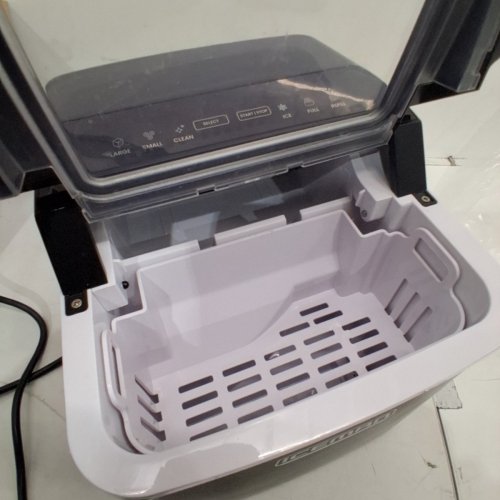 ICEMAN DUAL-SIZE ICE SELF CLEANING PORTABLE COUNTER TOP ICE MAKER - 22LBS/ 24HRS - BLACK (MODEL: RJ56-BUL-12) image 4
