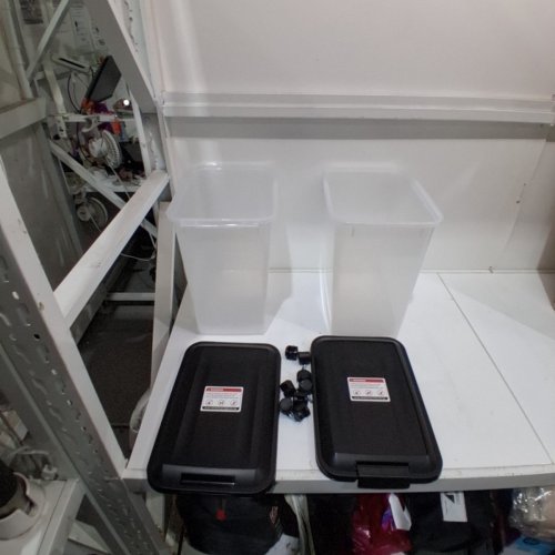 2PK IRIS USA DOG FOOD STORAGE CONTAINER WITH WHEELS - 31.2L - BLACK/CLEAR (MODEL: MP-8) image 2