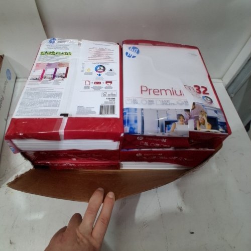 6PK (500 SHEET EACH - 3000 TOTAL) HP HP 32 PREMIUM PRINTER PAPER - 8.5" X 11" - 6 REAMS - 100 BRIGHTNESS - WHITE image 2