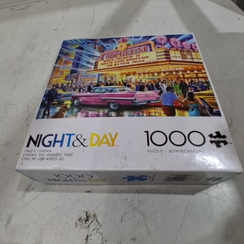 1000PC BUFFALO GAMES NIGHT & DAY 1960FTS CINEMA JIGSAW PUZZLE image 2
