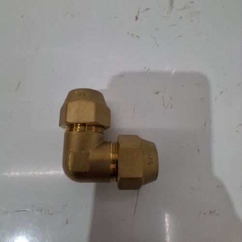 PATIKIL 90 DEGREE ELBOW BRASS PIPE FITTING - 3/4" - BRASS image 2