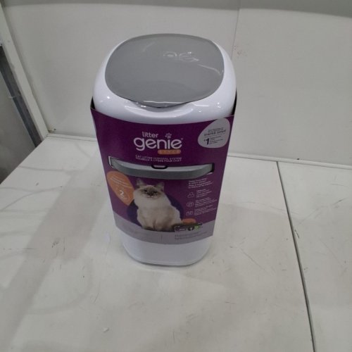 LITTER GENIE STYLE CAT LITTER ODOR CONTROL DISPOSAL SYSTEM PAIL WITH SCOOP AND HOLDER - 18" - WHITE (MODEL: ‎I000658) image 3