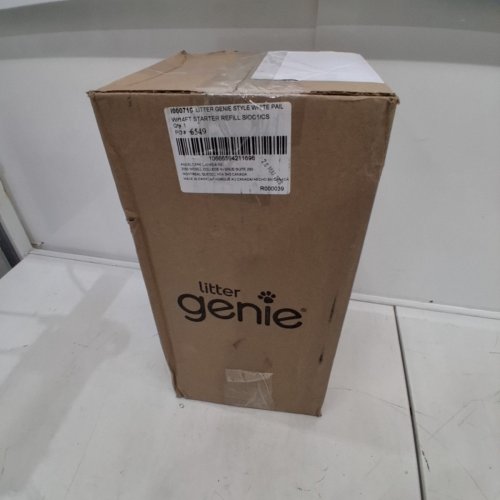 LITTER GENIE STYLE CAT LITTER ODOR CONTROL DISPOSAL SYSTEM PAIL WITH SCOOP AND HOLDER - 18" - WHITE (MODEL: ‎I000658) image 4