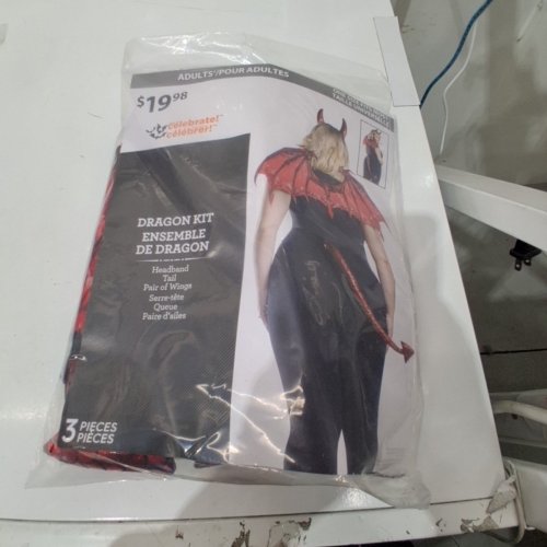 3PC WOMEN'S WAY TO CELEBRATE DRAGON KIT - OSFM - RED image 2