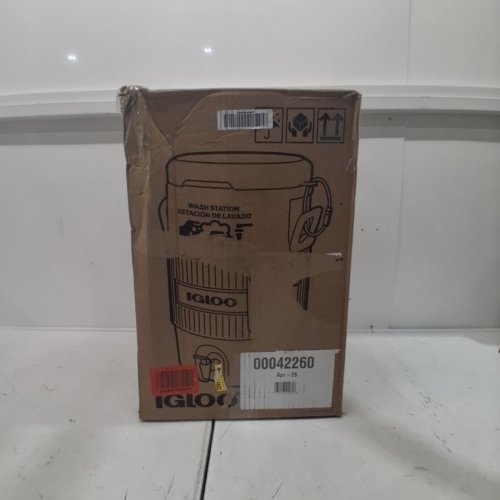 IGLOO SEAT TOP HANDWASH SANITIZE WASH STATION - 5-GAL - ACID GREEN/BLACK (MODEL: 60359) image 5