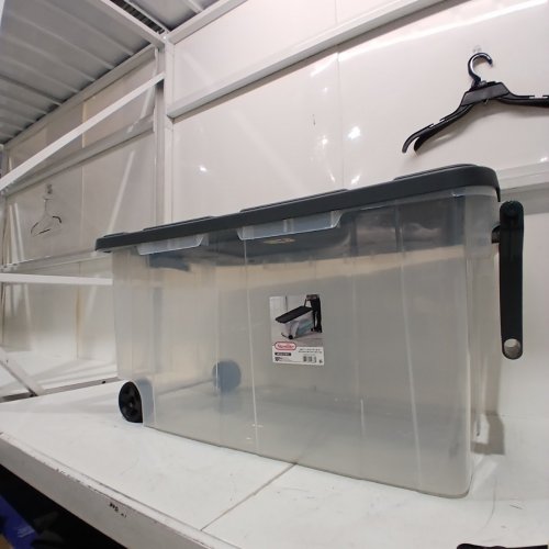 STERILITE WHEELED STORAGE BOX - 160 QT/151 L- GRAY image 3
