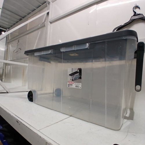 STERILITE WHEELED STORAGE BOX - 160 QT/151 L- GRAY image 4