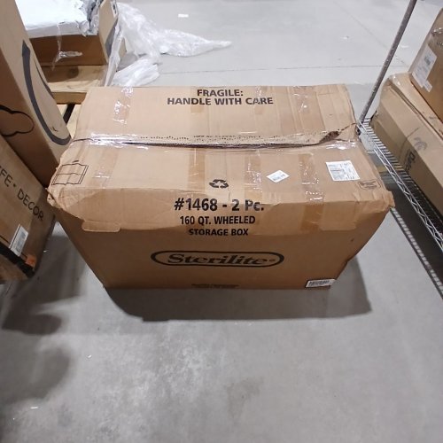STERILITE WHEELED STORAGE BOX - 160 QT/151 L- GRAY image 5