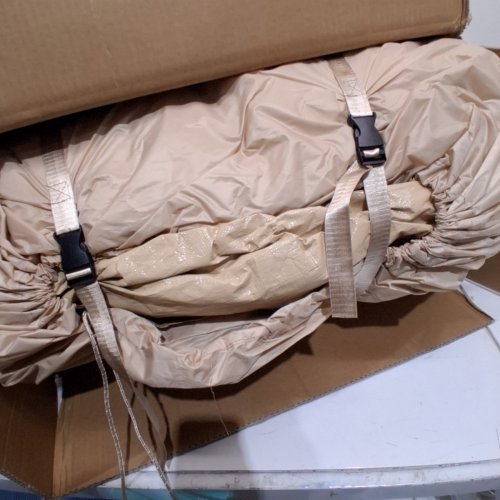 INFLATABLE WATERPROOF CAMPING TENT WITH PUMP - 9FT X 6FT - BEIGE image 3