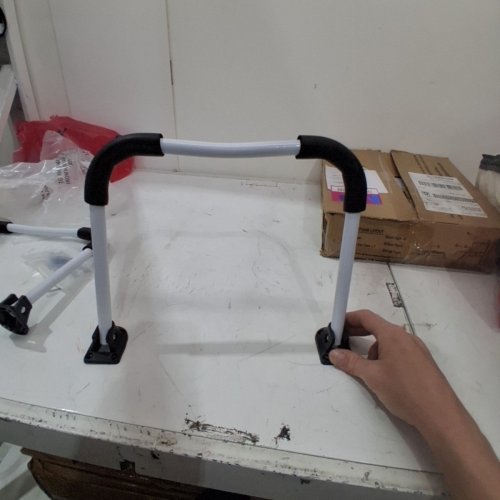 2PC FOLDING TABLE LEGS FOR LAP DESK - WHITE BLACK image 4