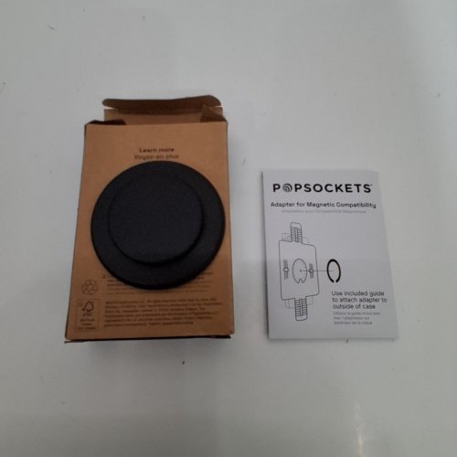 POPSOCKETS MAGNETIC POPGRIP AND STAND FOR MAGSAFE WITH ADAPTER - BLACK image 2