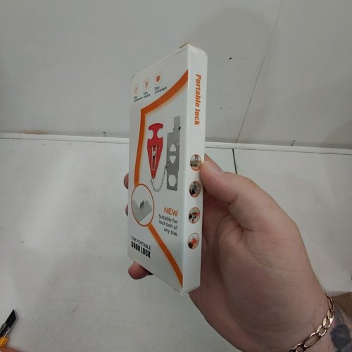 PORTABLE DOOR LOCK FOR ADDITIONAL SECURITY - RED image 3