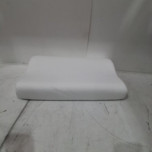 TEMPUR-PEDIC MEMORY FOAM CERVICAL ERGONOMIC NECK PILLOW - STANDARD 20" X 12.5" X 5" - WHITE image 2