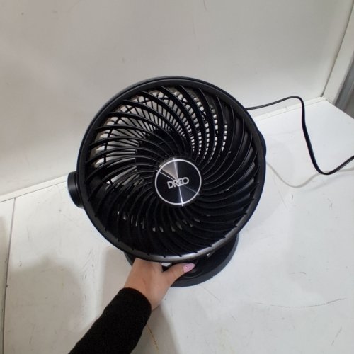 DREO TURBOPOLY QUIET TABLE FAN WITH 120° ADJUSTABLE TILT - 12" - BLACK (MODEL: 312) image 2