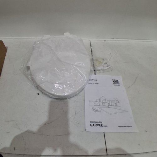 GARVEE ELONGATED SOFT CLOSE EASY CLEAN PLASTIC TOILET SEAT - 19" - WHITE - (MODEL: PHO_11GXK800) image 3