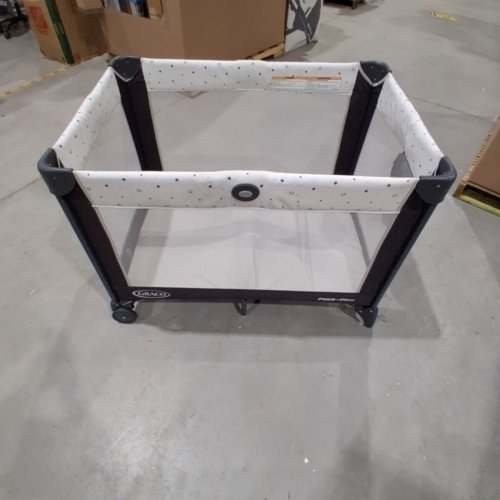 GRACO 2-IN-1 PACK N' PLAY ON-THE-GO PLAYARD ASTEROID STYLE PLAYPEN - BLACK/GREY (MODEL: 2142929) image 2
