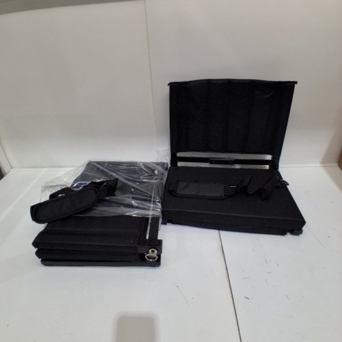 2PK PORTABLE FOLDING STADIUM SEATS WITH CARRYING STRAP -15.4" X 13" X 17" - BLACK image 3