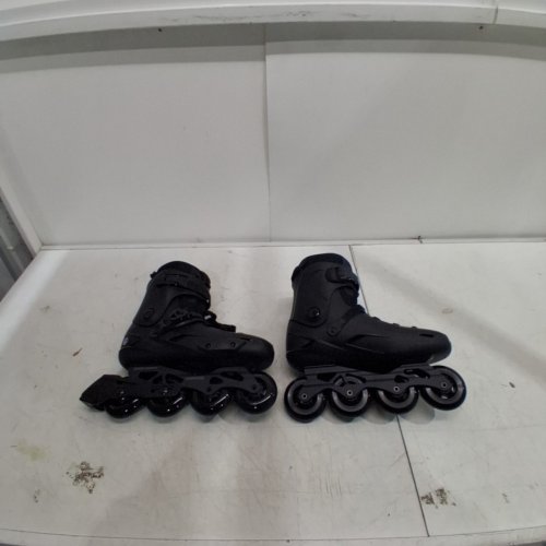 UNISEX COSMOID 4-WHEEL INLINE ROLLER SKATES BLADES - SIZE 10 - 10.5 - BLACK (MODEL: COSMOID TT) image 2
