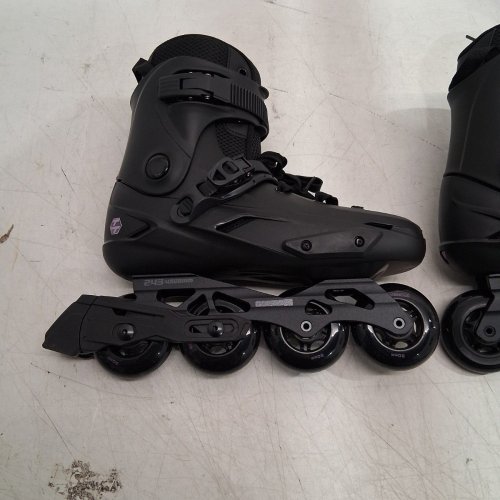 UNISEX COSMOID 4-WHEEL INLINE ROLLER SKATES BLADES - SIZE 10 - 10.5 - BLACK (MODEL: COSMOID TT) image 3