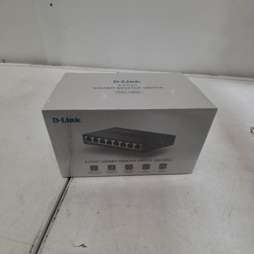 D-LINK 8 PORT GIGABIT ETHERNET UNMANAGED METAL DESKTOP SWITCH - (MODEL: DGS-108GL) image 2